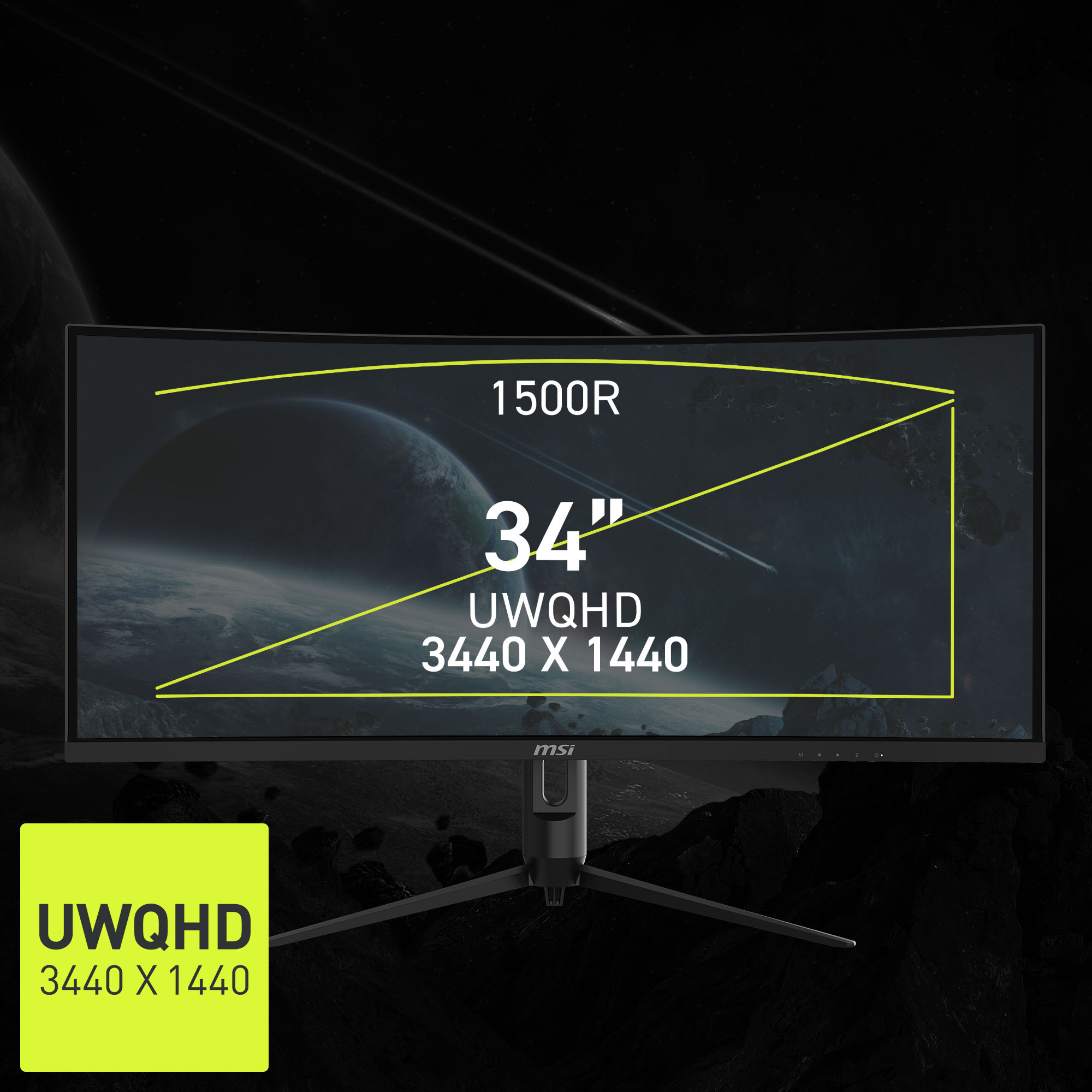 MSI MAG 342CQR E2 180Hz VA Gaming Monitor