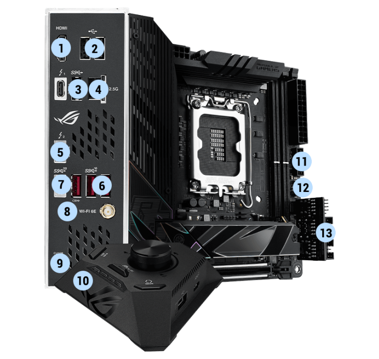 ASUS ROG Strix Z790-I Gaming WiFi 6E LGA 1700 (Intel 14th & 13th