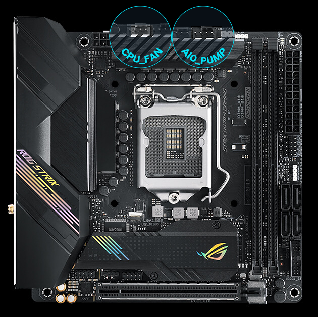 ASUS ROG Strix H470-I Gaming WiFi 6 B460 LGA 1200 Intel 10th Gen