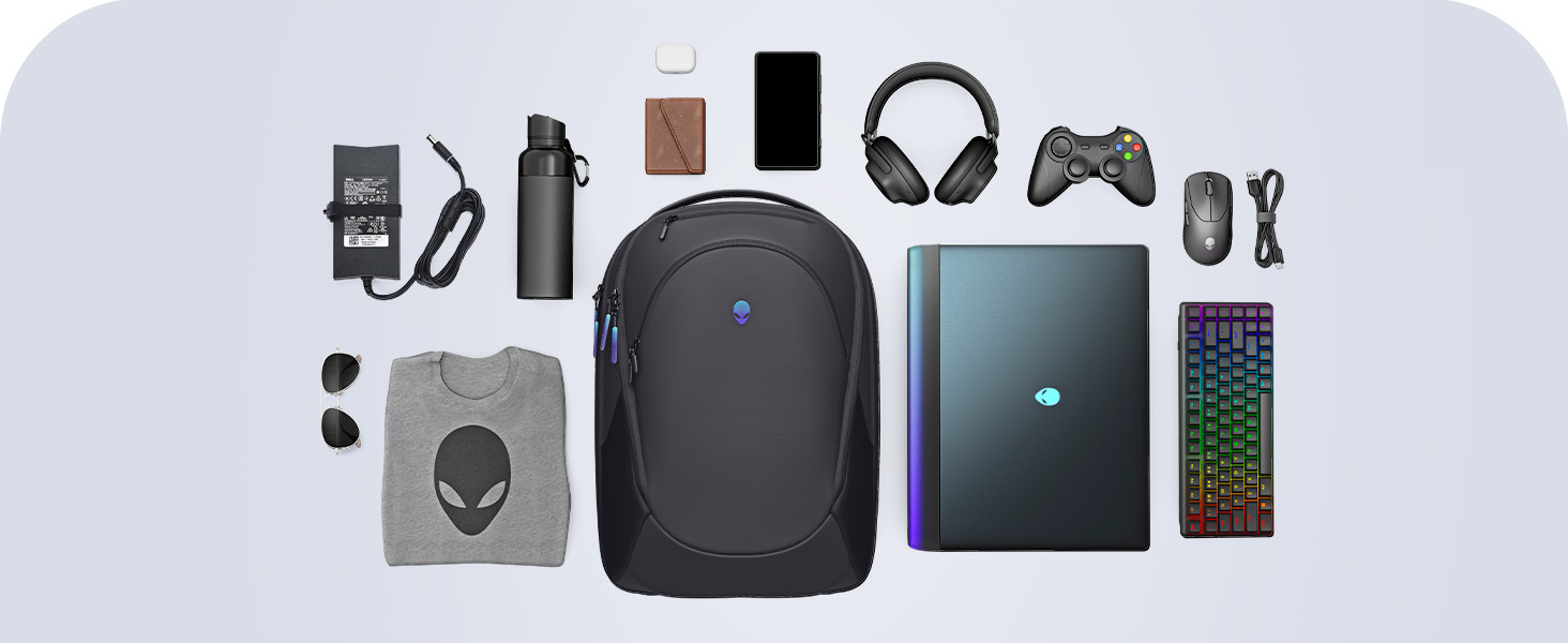 Free Shipping! Alienware Backpack AW7825P 28L Capacity Water