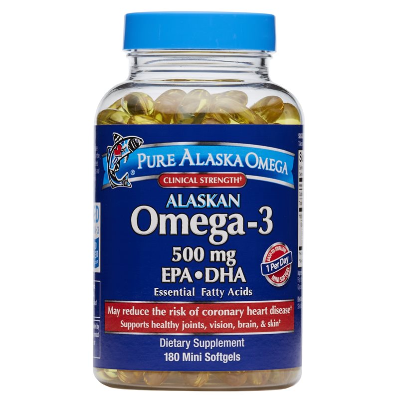360 degree images of the Pure Alaska Omega Clinical Strength Alaskan Omega-3 dietary supplement product bottle 1