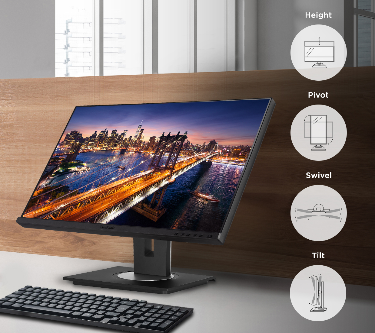 Best 24 Ips Monitor Under 200 ViewSonic 24" IPS Monitor - 1920x1080 - 24" - USB-C - Compatibility