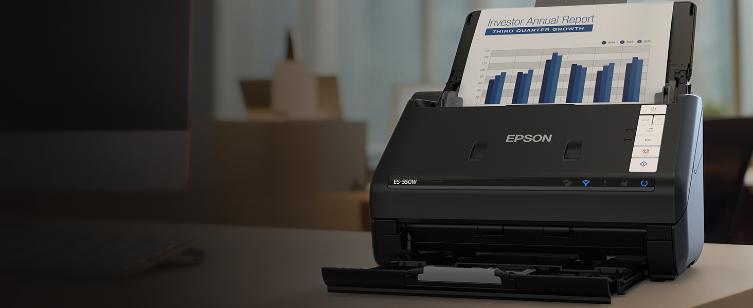 Epson WorkForce ES-550W Wireless Desktop Color Duplex Document