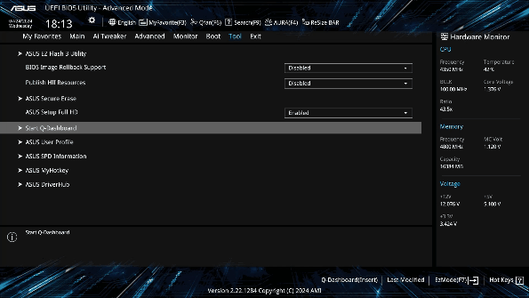 BIOS Q-DASHBOARD