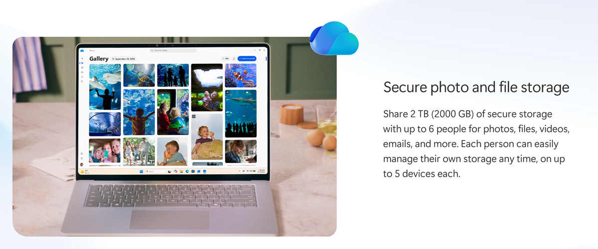 Secure photo and file storage