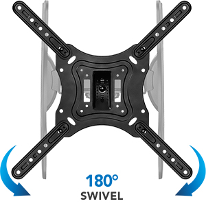 Swivel 180 Degrees Mount your TV or monitor on any wall and still have a great viewing angle
