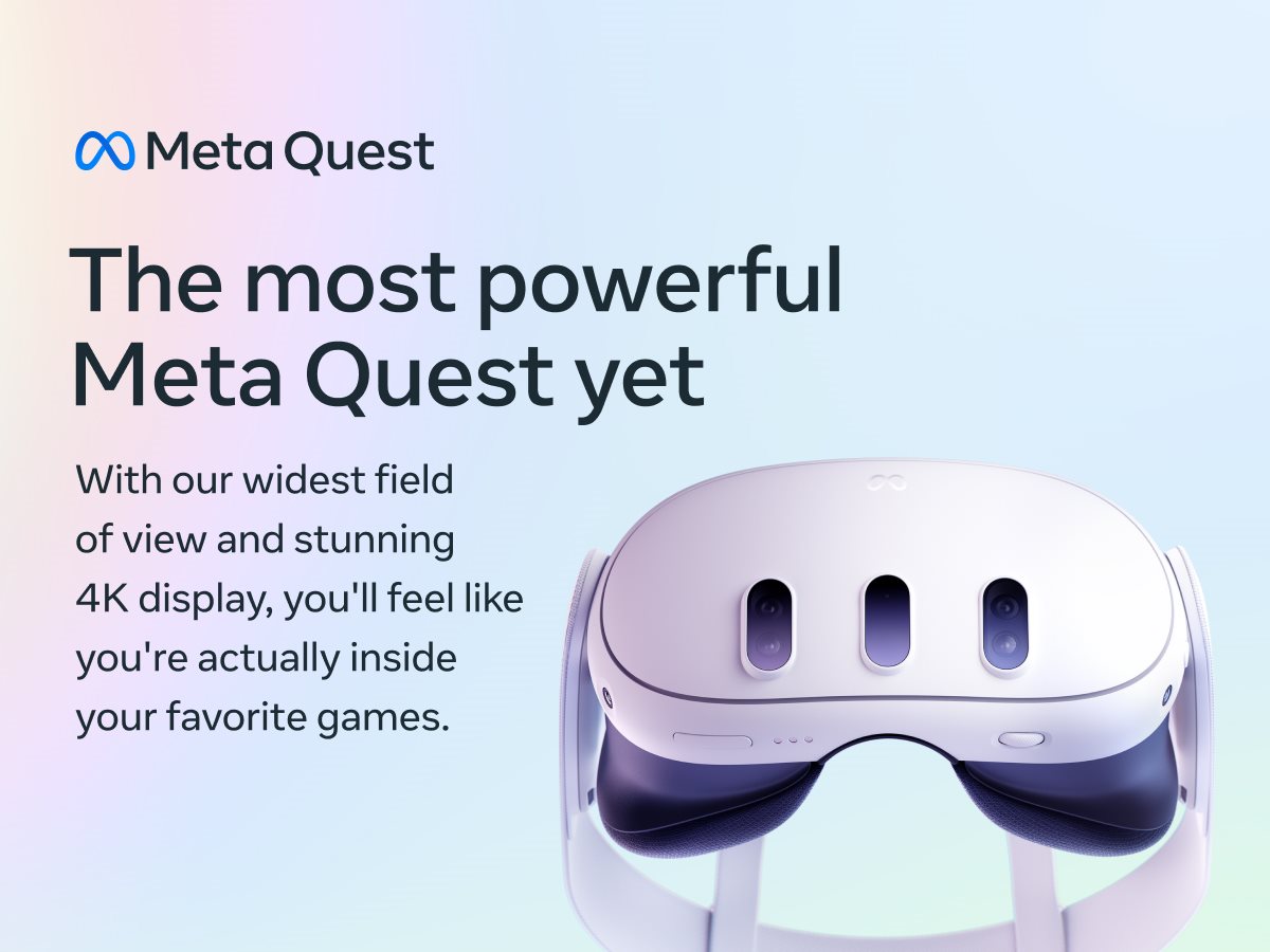 Meta Quest 3 Breakthrough Mixed Reality 512GB (Refurbished) White