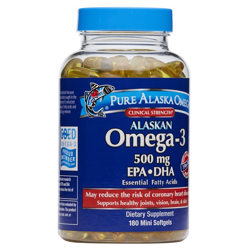 360 degree images of the Pure Alaska Omega Clinical Strength Alaskan Omega-3 dietary supplement product bottle 24