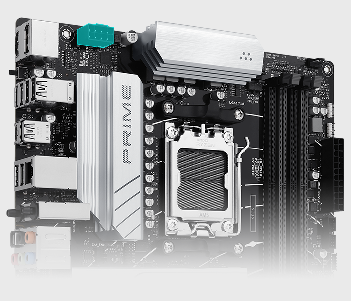 Das PRIME B650-PLUS WIFI Mainboard ist mit ProCool-Anschlüssen ausgestattet.