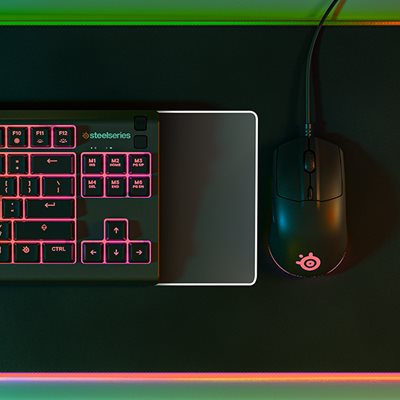 SteelSeries Apex 3 TKL RGB - Teclado para juegos – Factor de forma compacto  sin llave – Iluminación RGB de 8 zonas – IP32 resistente al agua y al