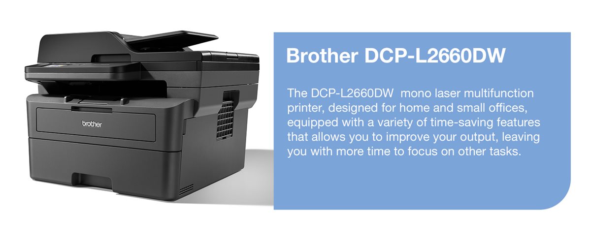 Brother DCP-L2660DW mono laser multifunction printer header