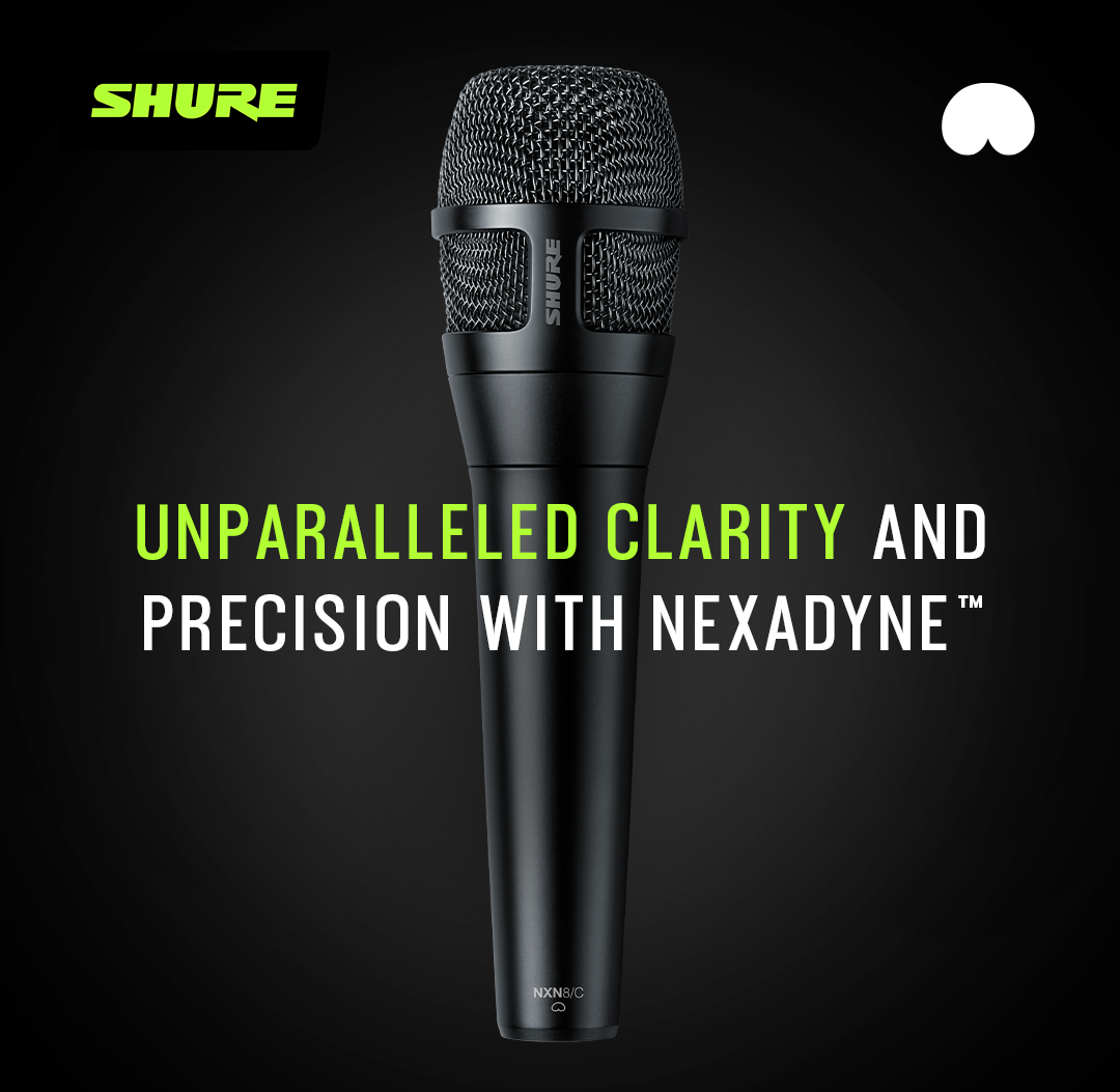 Shure Nexadyne Dynamic Microphone provides unparalleled clarity and precision