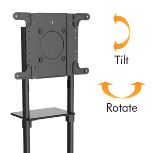 Tripp Lite Portable TV Monitor Digital Signage Stand for 37 to 70 Flat-Screen Displays