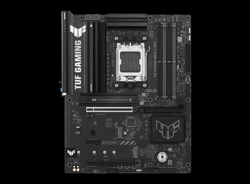 ASUS TUF GAMING B850-E WIFI equipped with outstanding features, 8