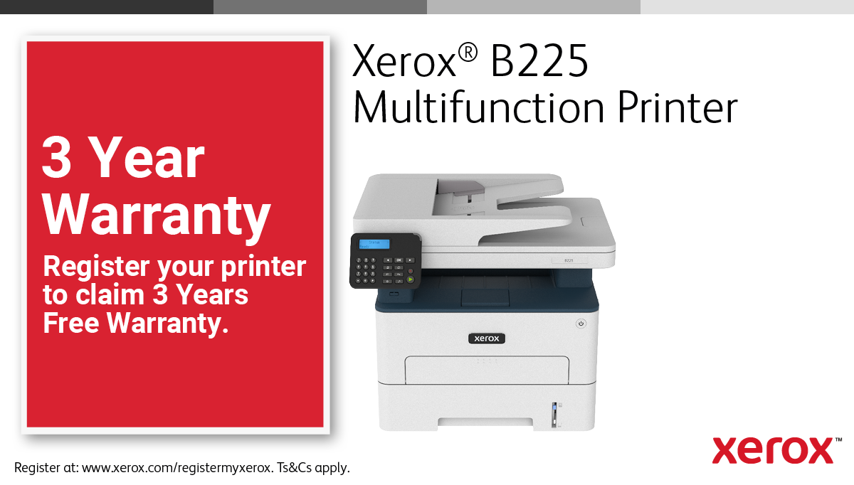 B225 3 year warranty