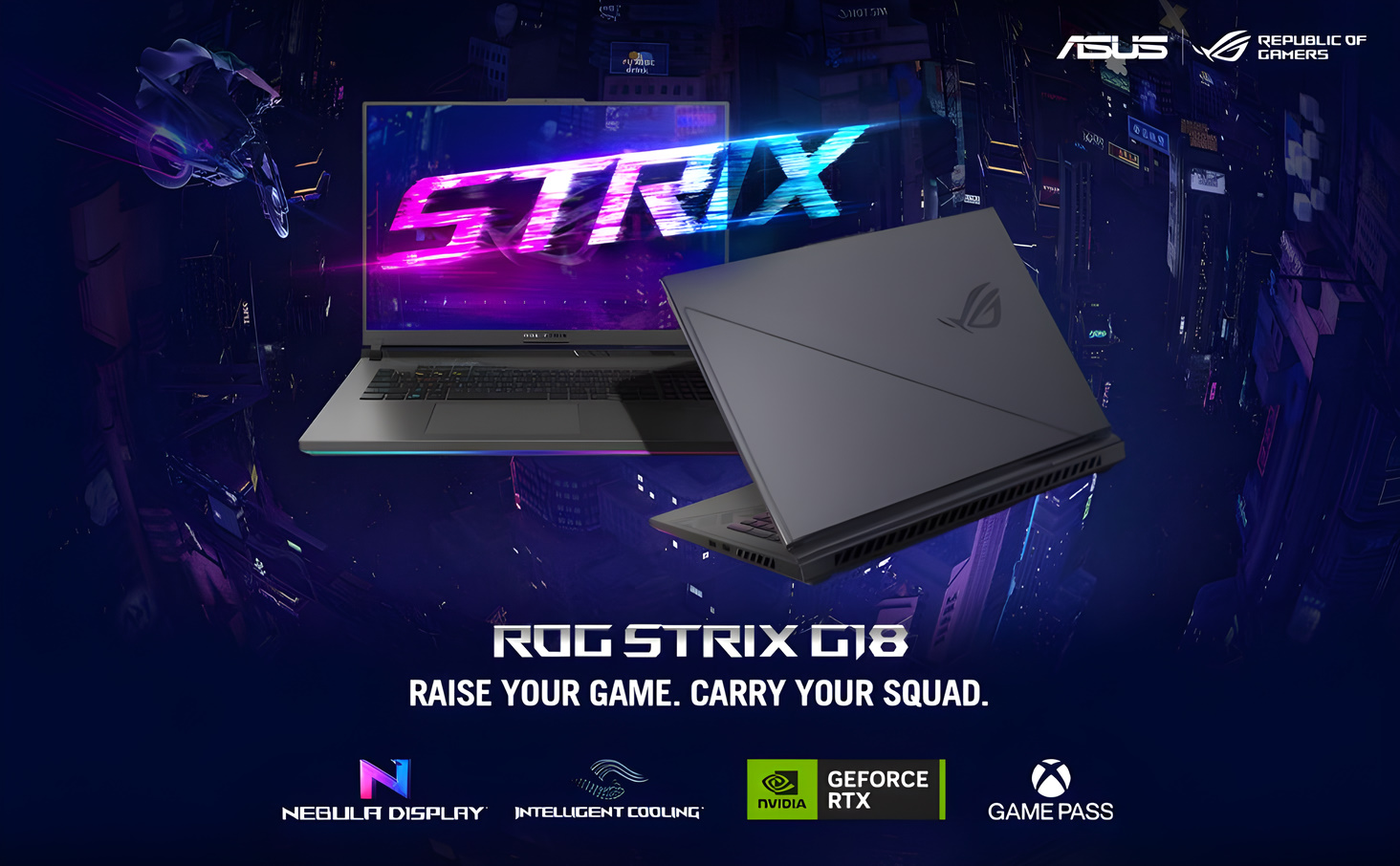 ASUS ROG Strix G18 (2024) Gaming Laptop, 18 Nebula Display 16:10 QHD  240Hz/3ms, GeForce RTX 4070, Intel Core i9-14900HX, 32GB DDR5, 1TB PCIe  SSD, Wi-Fi 6E, Windows 11 Pro, G814JIR-XS96 