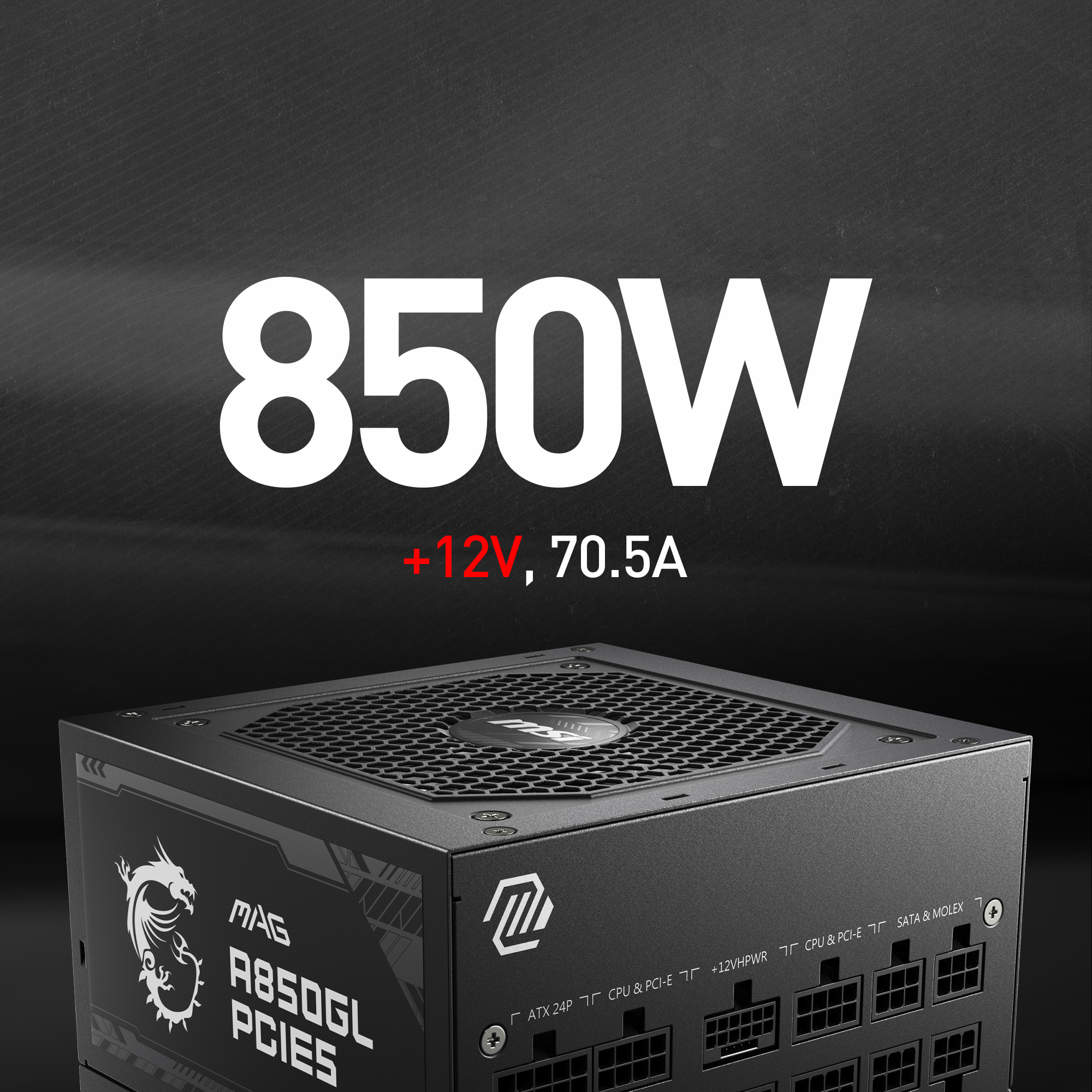 MSI MAG A850GL PCIE5 850W Power MAGA850GLPCIE5 | PC-Canada