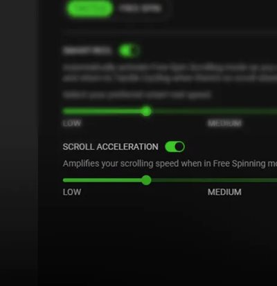 ADJUSTABLE SCROLL ACCELERATION