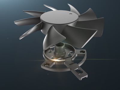 Dust-resistant fan design