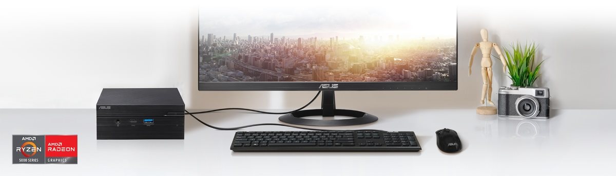 ASUS PN51-S1 Mini PC Barebone with AMD Ryzen 7 5700U Eight-Core