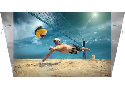 Lodret Keystone-korrektion