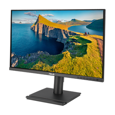 ASUS BE249CGN monitor can swivel 180° to the left and right
