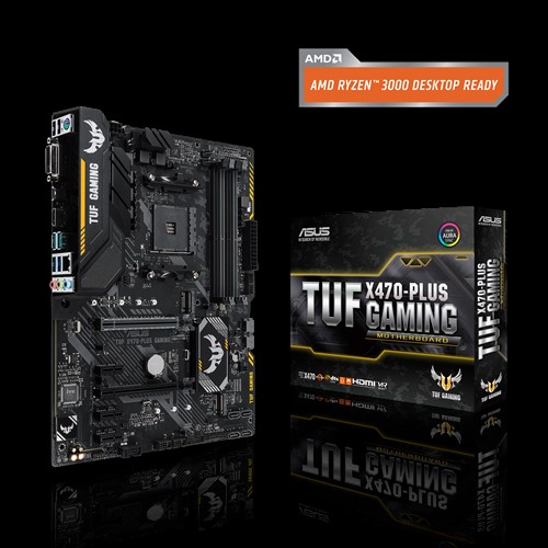 ASUS TUF X470-Plus Gaming AM4 AMD X470 SATA 6Gb/s USB 3.1 HDMI ATX AMD  Motherboard