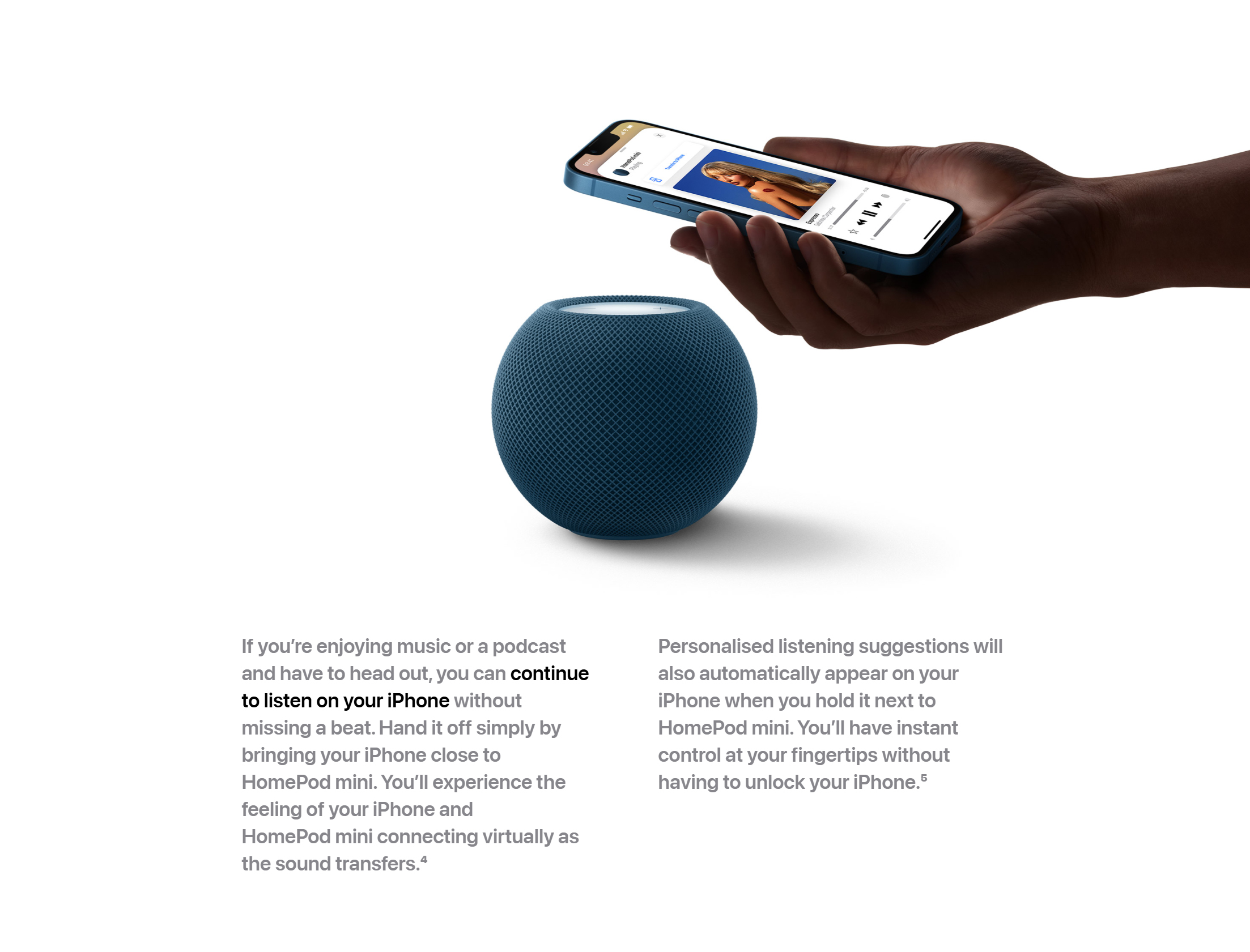 Buy Apple HomePod Mini Smart Speaker - Blue | Wireless speakers