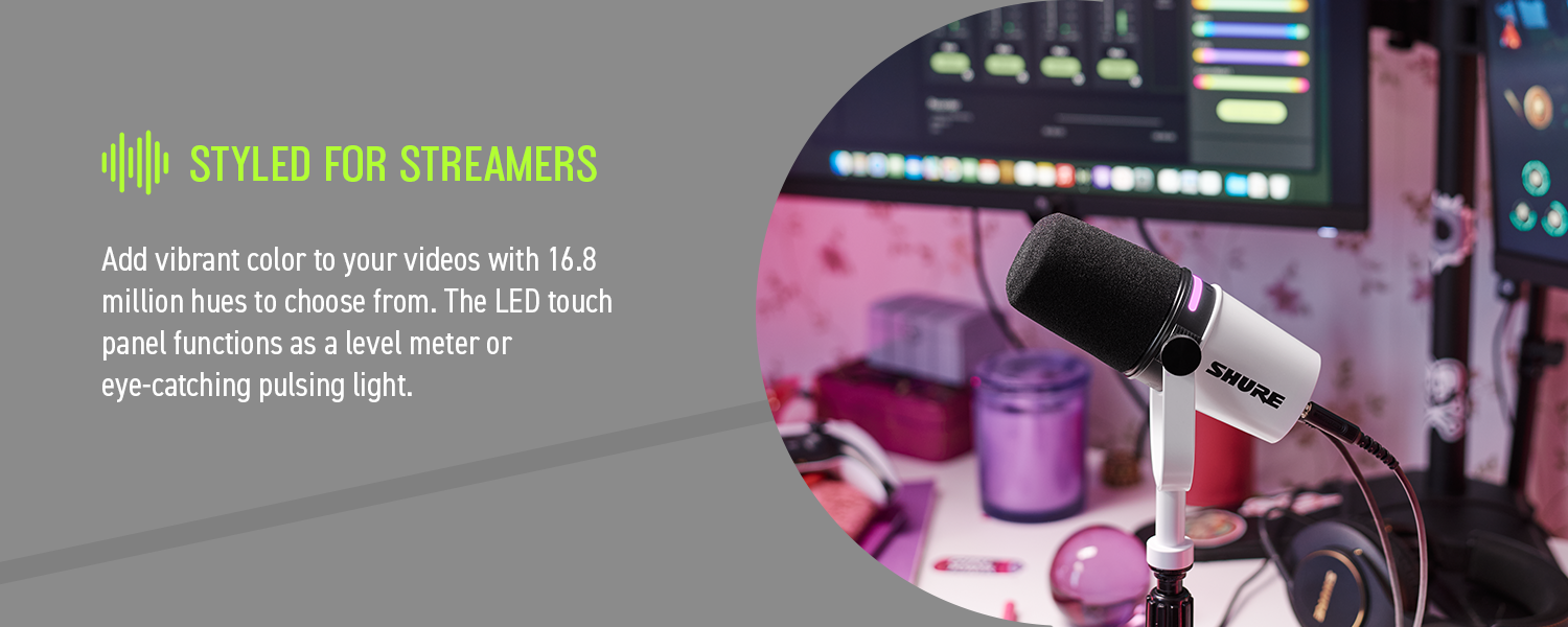 Shure MV7+ USB-C/XLR Dynamic Podcast Microphone - Thumbnail 5