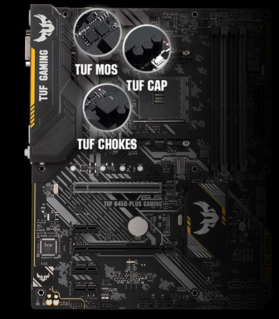 ASUS TUF B450-PLUS GAMING AM4 ATX AMD Motherboard - Newegg.com
