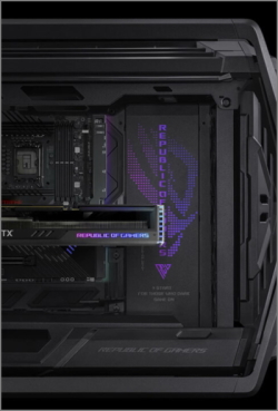 NeweggBusiness - ASUS ROG Hyperion GR701 EATX full-tower computer case with  semi-open structure, tool-free side panels, supports up to 2 x 420mm  radiators, built-in graphics card holder,2x front panel Type-C