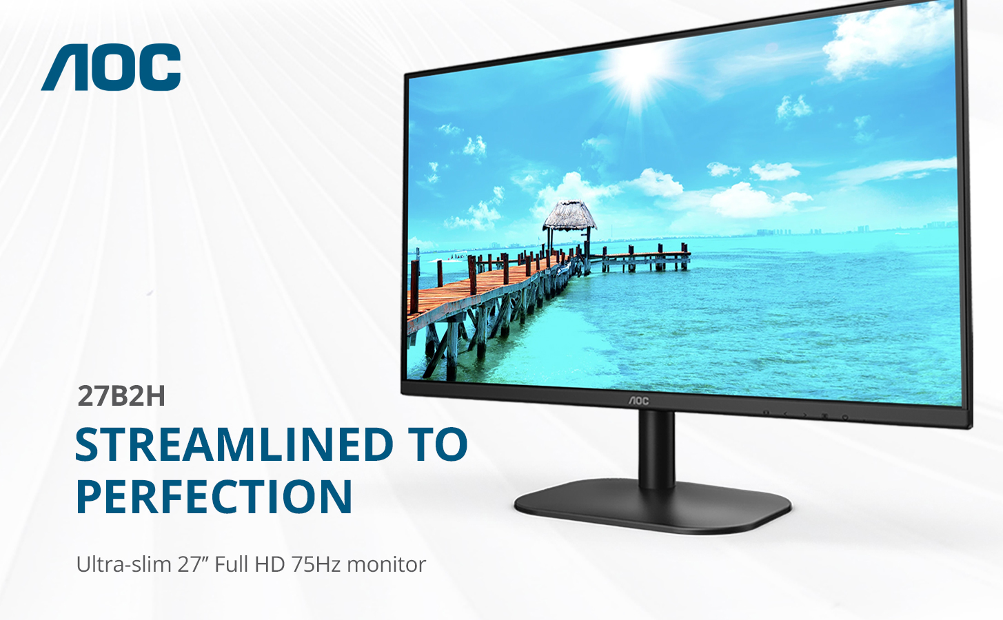 Monitor AOC 27B2H  27 Full HD, W-LED IPS, 75Hz, Flicker free