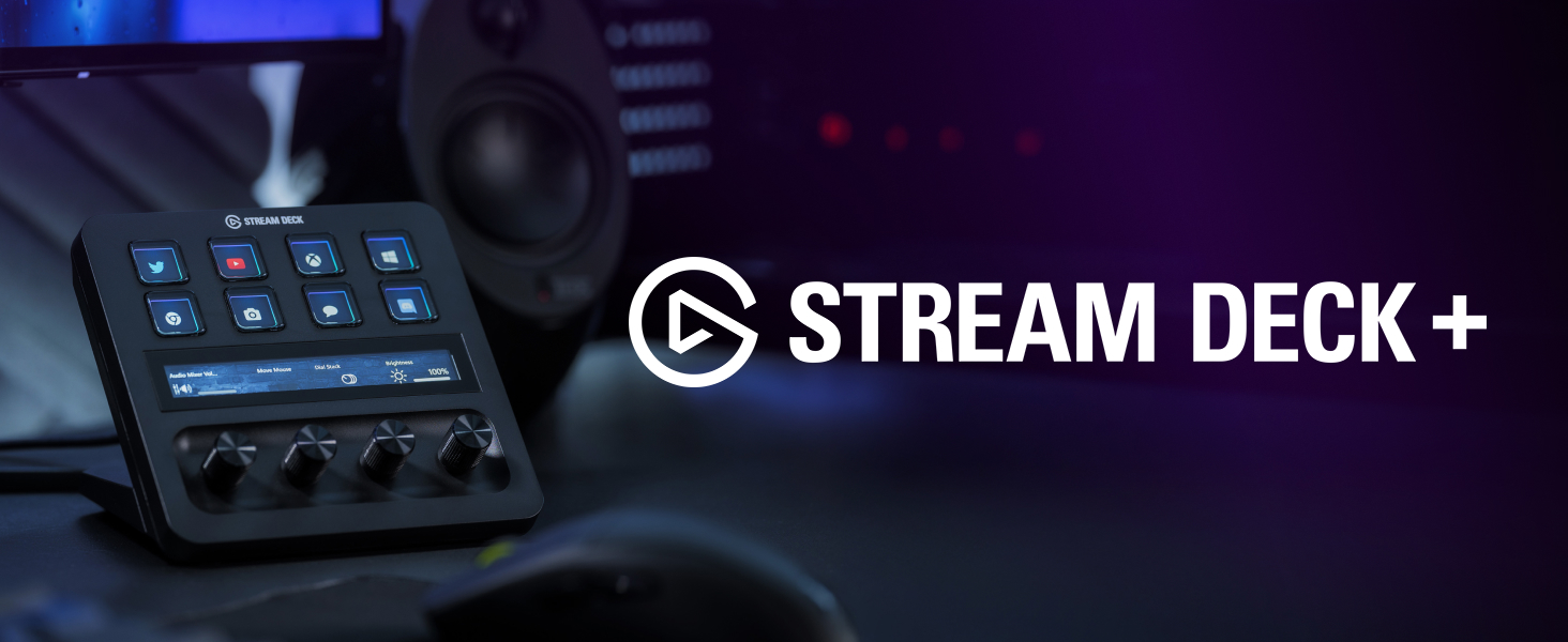 Elgato Stream Deck Plus Keypad - Black - 10GBD9901