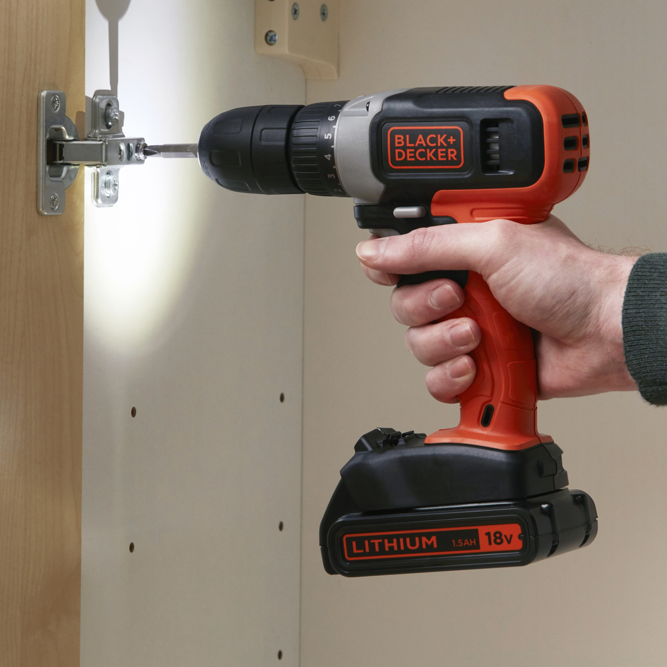 Buy Black Decker 18V Lithium ion Drill Driver with Accessories