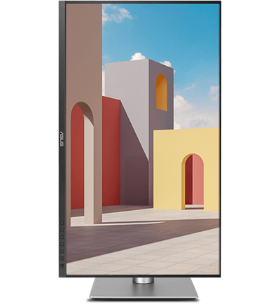 ProArt Display has an ergonomically-designed stand providing pivot adjustment