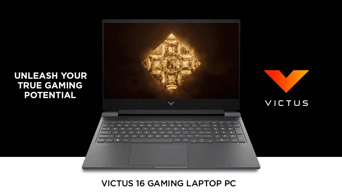 Victus gaming notebook PC shows gameplay