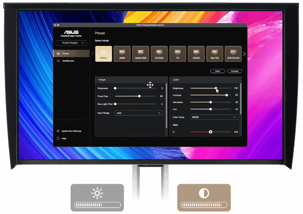ProArt Display 6K PA32QCV Displaywidget Center video