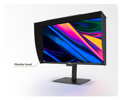 A colorful image being shown on ProArt Display 8K PA32KCX