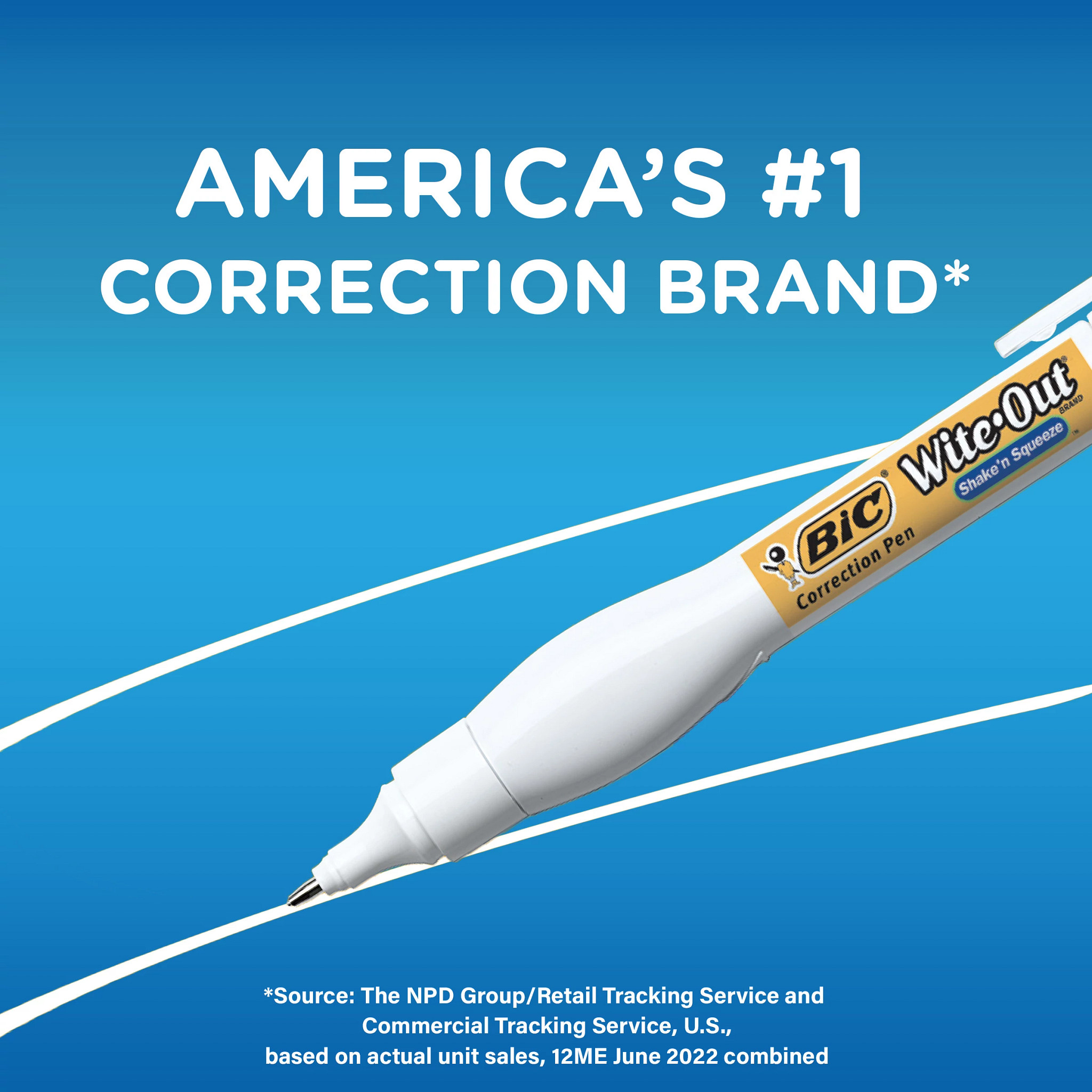 Wite-Out Shake 'n Squeeze Correction Pen by BIC® BICWOSQPP418