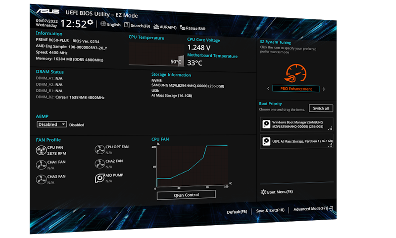 PBO Enhancement UI-Einstellung.
