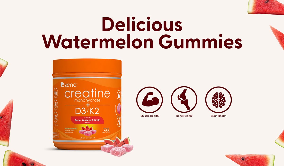 Delicious Watermelon Gummies, muscle health, bone health, brain health