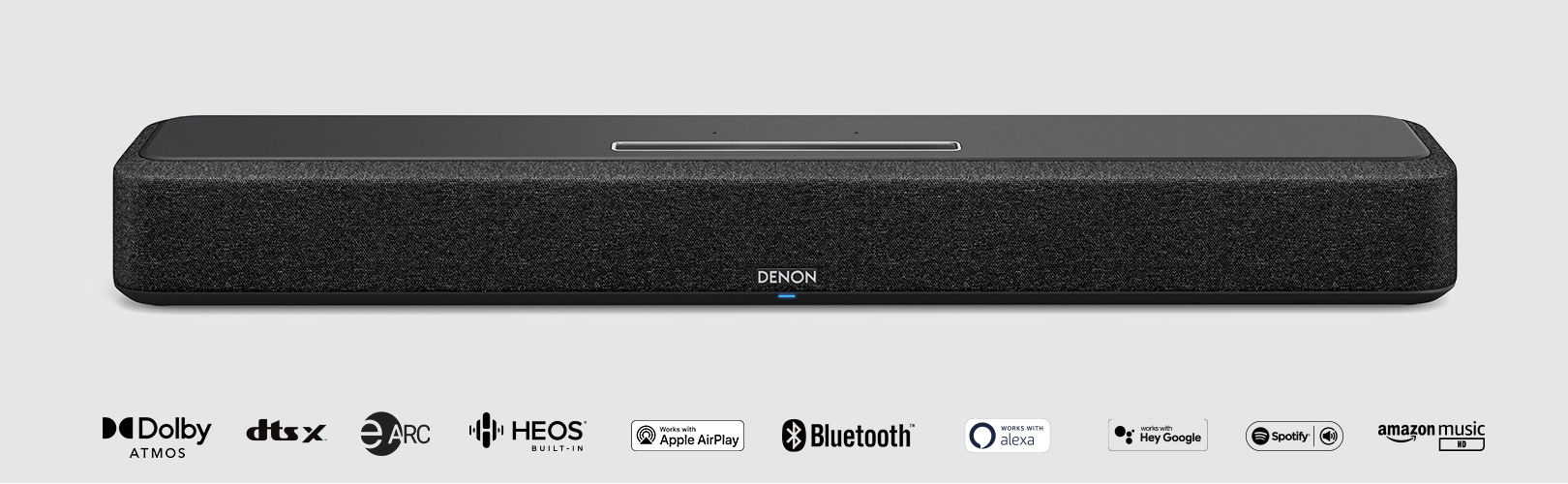 Denon - Sound Bar with 3D Audio, Dolby Atmos & DTS:X, Built-in HEOS & Alexa - Black Sound Bars -