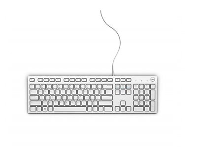 Dell Multimedia Keyboard-KB216 - US International (QWERTY) - White