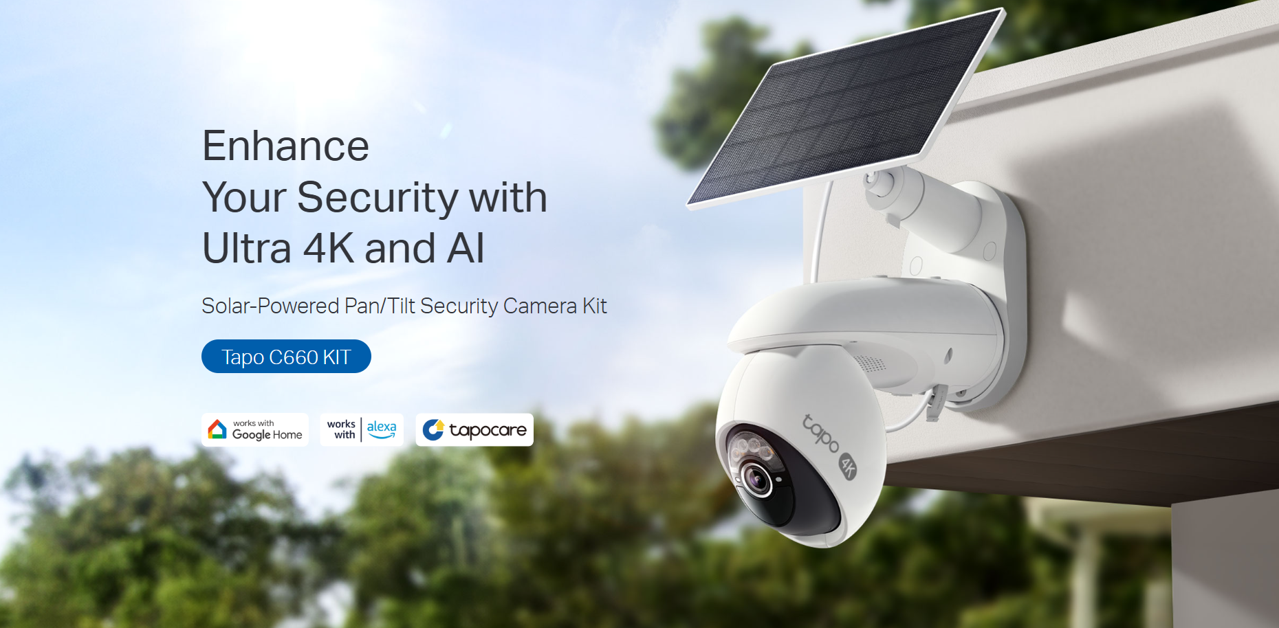 tapo C660ソーラーパワー防犯カメラキット 4K 新品 Buy Tapo C660 4K Solar-Powered Pan/Tilt Security Camera Kit | CCTV