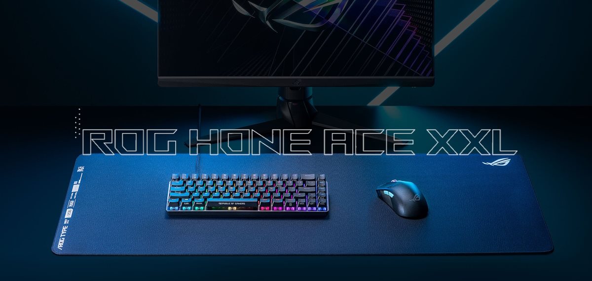 ASUS ROG Hone Ace XXL Gaming Mouse Pad, High-density memory foam 