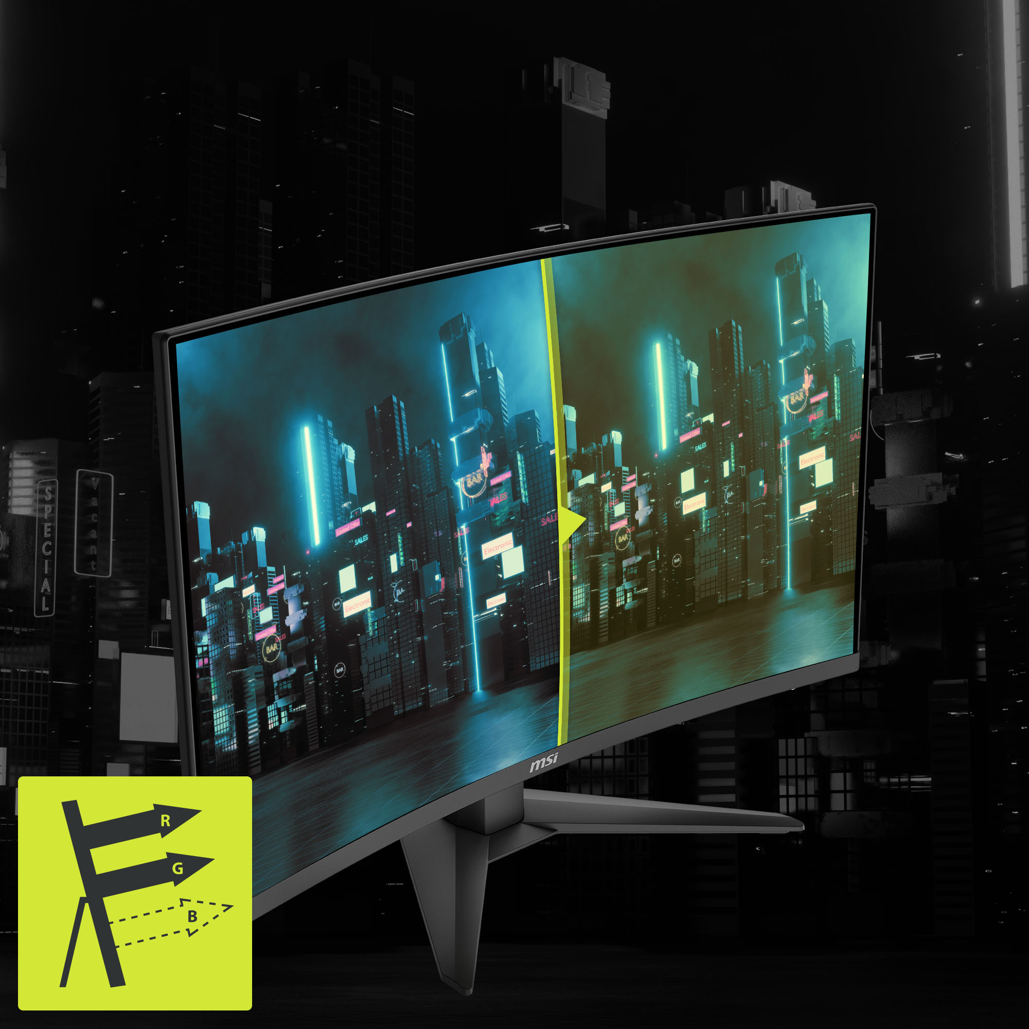 MSI MAG 321CQF 180Hz QD-OLED Gaming Monitor