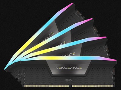 CORSAIR VENGEANCE RGB DDR5 RAM 32GB (2x16GB) 6200MHz CL36 Intel XMP iCUE  Compatible Computer Memory - Black (CMH32GX5M2E6200C36) at