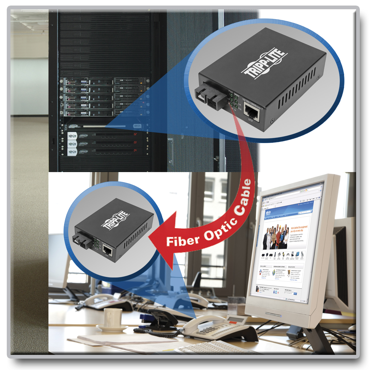 Tripp Lite Gigabit Multimode Fiber to Et N785-P01-SC-MM2 PC-Canada