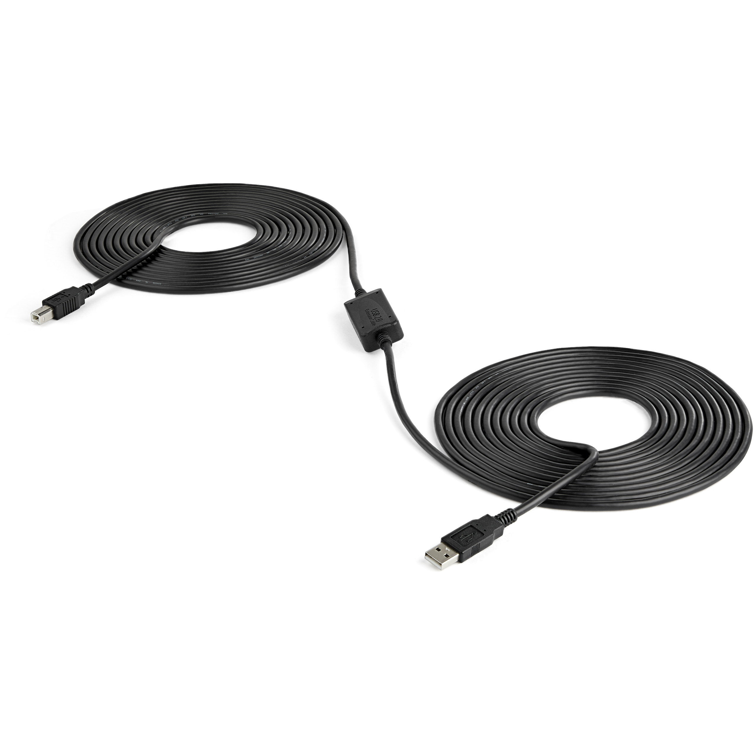 2-Pack 9FT USB 2.0 A Male To B Male Extension Cables – Black – FAST FREE SHIPPING