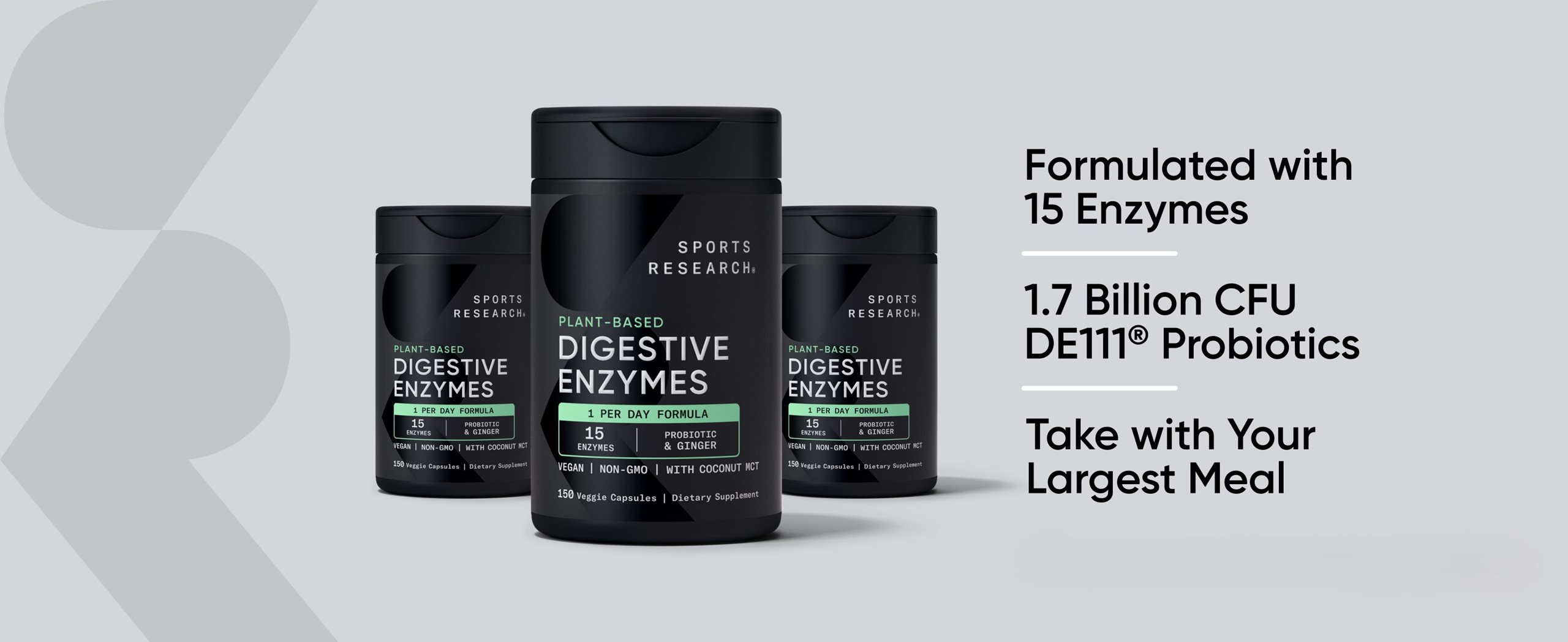 Sports Research Digestive Enzymes, 150 Veggie Capsules | Costco